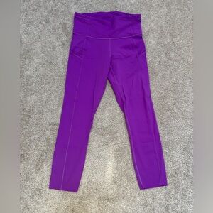 LULULEMON Fast and Free Tight Leggings Moonlit Magenta Purple Size 6 LIKE NEW